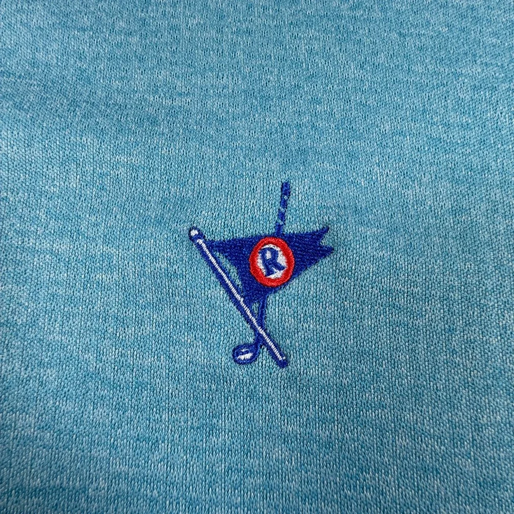Levelwear Mens Medium Pullover Blue Quarter Zip Golf Performance Ocean Reef Club